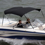 Shademate Polyester Stainless 3-Bow Bimini Top 6'L x 54''H 73''-78'' Wide
