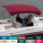 Shademate Sunbrella 3-Bow Bimini Top, 6'L x 36"H, 61"-66" Wide