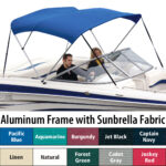 Shademate Sunbrella 3-Bow Bimini Top, 6'L x 46