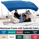 Shademate Sunbrella 4-Bow Bimini Top, 8'L x 42