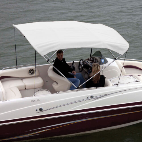 Shademate Sunbrella Stainless 4-Bow Bimini Top 8'L x 42''H 79''-84'' Wide