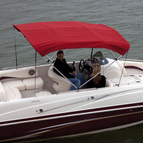 Shademate Sunbrella Stainless 4-Bow Bimini Top 8'L x 42''H 79''-84'' Wide