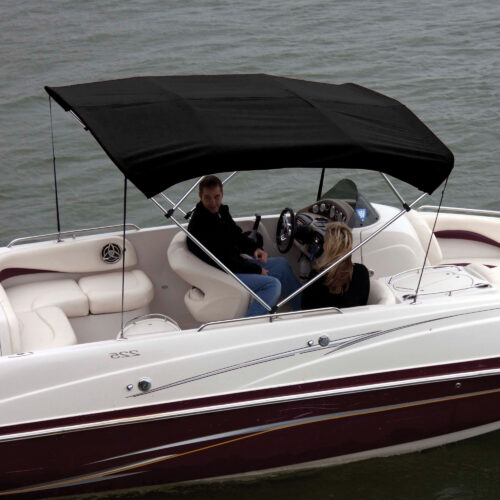 Shademate Sunbrella Stainless 4-Bow Bimini Top 8'L x 42''H 79''-84'' Wide