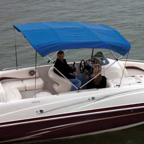 Shademate Sunbrella Stainless 4-Bow Bimini Top 8'L x 42''H 79''-84'' Wide