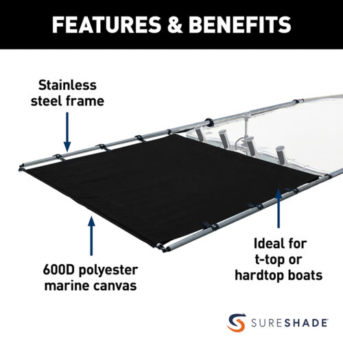 SureShade PTX Power Shade - 69" Wide - Stainless Steel